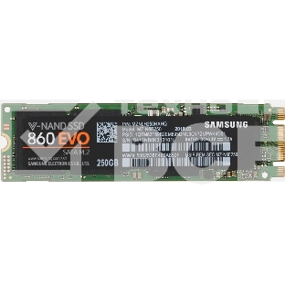 Накопитель SSD Samsung 860 EVO 250GB M.2  Samsung  (R550/W520Mb/s, V-NAND, SATA 6Gb/s, 2280) (MZ-N6E250BW)