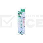 Бытовой удлинитель PowerCube, 3р с/з вык.,3USB, 3500 Вт, 16А, 1.9 м, 3*1,0 (белый) PC-5-2M, фото5
