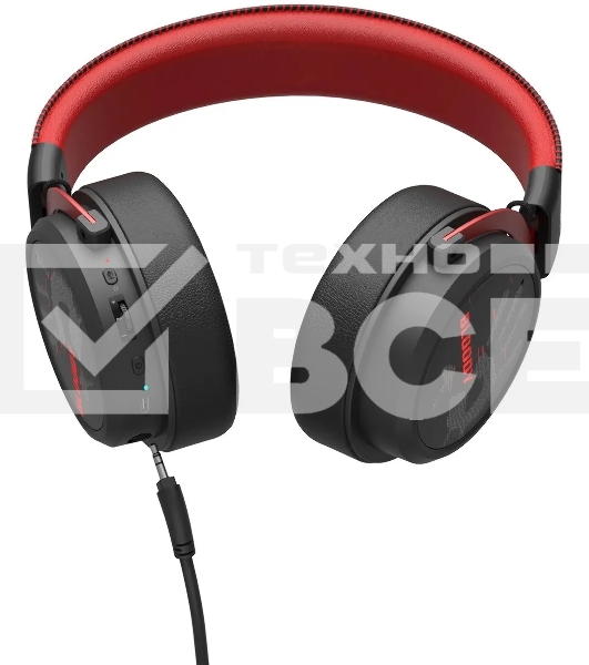 Наушники с микрофоном A4Tech Bloody MR590 Sports красный/черный 1.5м мониторные BT/Radio/3.5mm оголовье (MR590+ WIRED/SPORT RED)
