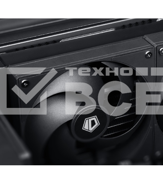 Вентилятор для корпуса ID-Cooling AS-120-K черный, 120 мм, 2000 об/мин, 27.2 дБ, 4 pin