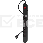 Сетевой фильтр Ippon NF-EU-1.8-10 1.8м (6 розеток) черный (коробка), фото3