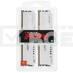Оперативная память Kingston Fury Beast, DDR5, 64GB (2x32 GB), 5600 MHz, CL36, DIMM, радиатор, белый, фото2