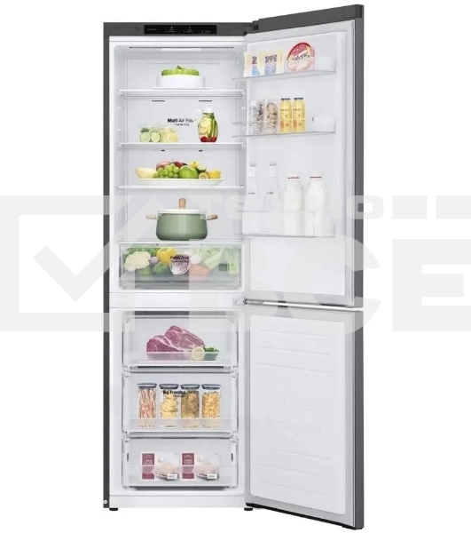 Холодильник LG GC-B459SLCL графит двухкамерный инвертер 247/127л морозилка снизу, No Frost