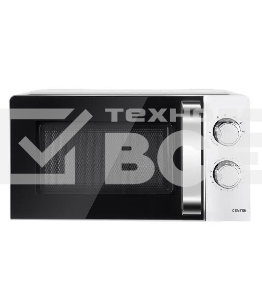 Микроволновая печь Centek CT-1575 белый, 20 л, 700 Вт, поворотный механизм