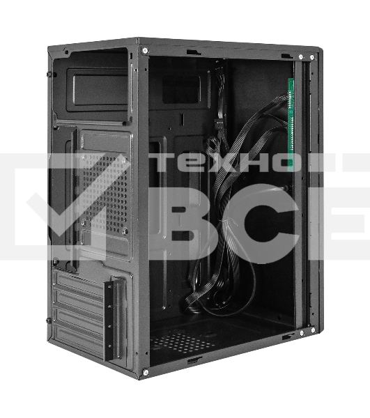 Корпус Minitower ExeGate BAA-408 (mATX, без БП, 2*USB, HD Audio, черный)