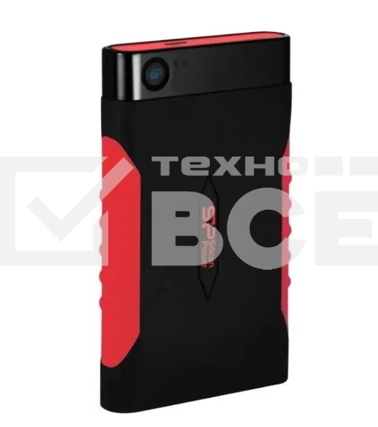 Внешний HDD 2.5' Silicon Power Armor A15, 2TB, USB 3.2 Gen 1 Type-A, 5400 rpm, черно-красный