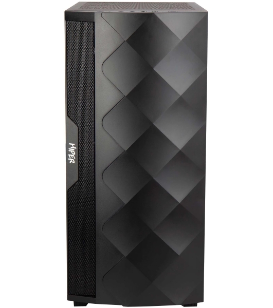 Компьютерный корпус Hiper DCB черный без БП ATX 1x120mm 1x140mm 1xUSB2.0 1xUSB3.0 audio bott PSU