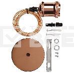 Светильник подвесной Smartbuy (SBE-CLHE27m-c) с патроном металлическим e27, 1 м, медь, фото2