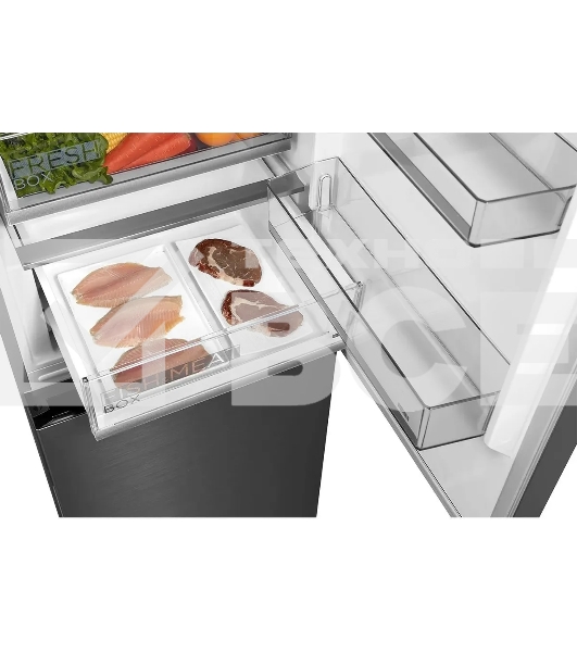 Холодильник Midea MDRB469MGF46I нержавеющая сталь двухкамерный 223/123л морозилка снизу, No Frost