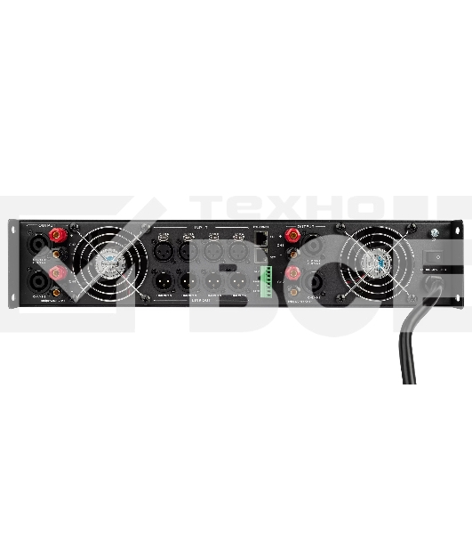 Усилитель INTREND ITAMP-4K-TD четырехканальный, 4x1000W/8Ом, 4x1600W/4Ом, 2x3200/100V, 4x600/70V, поддержка Dante, встроенный DSP