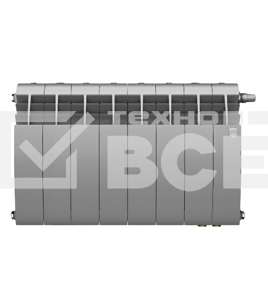 Радиатор Royal Thermo BiLiner 350 Silver Satin VR80 - 8 секц.