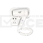 Фен для волос Puff-1200B 1405.002 1.2кВт белый с доп. розеткой, фото6