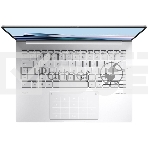 Ноутбук ASUS Zenbook 14 OLED UX3405CA-PP477 Intel Core Ultra 9 285H 3700MHz/14'/1920x1200/32GB/512GB SSD/Intel Arc Graphics/Wi-Fi/Bluetooth/Windows 11 Pro (90NB14W2-M00N00_Win11P) Silver, фото4