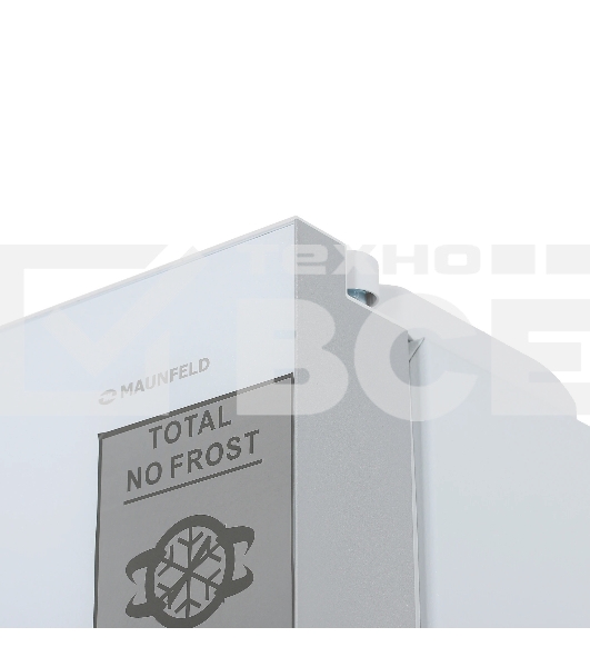 Холодильник Maunfeld MFF177NFW белый глянец двухкамерный 263/170л морозилка сбоку, No Frost, Side by Side