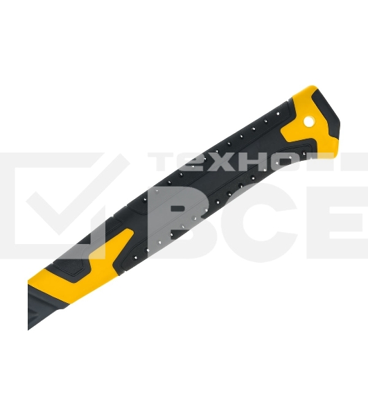 Топор цельнокованый Denzel 600 г, двухкомпонентная обрезиненная рукоятка