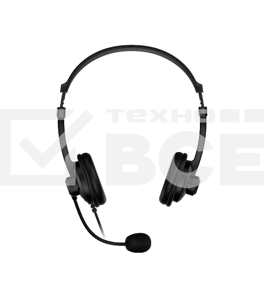 Проводные наушники Genius HS-230U черный, накладные, USB