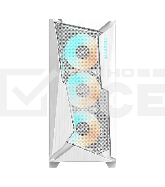 Корпус Gigabyte C301 Glass White MidTower, ATX, USB-C x1, USB3.0 x2, Audio I/O, GPU:400mm, Black, TG