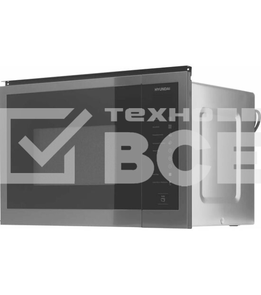 Микроволновая печь Hyundai HBW 2560 DX черная сталь 25л 1450Вт сенсор