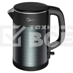 Чайник электрический Midea 1.5л, 2200 Вт, черный