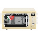 Микроволновая печь HARPER HMW-20ST04 CREAMY бежевый, 20 л, 700 Вт, переключатели - кнопки/поворотный механизм, фото 1