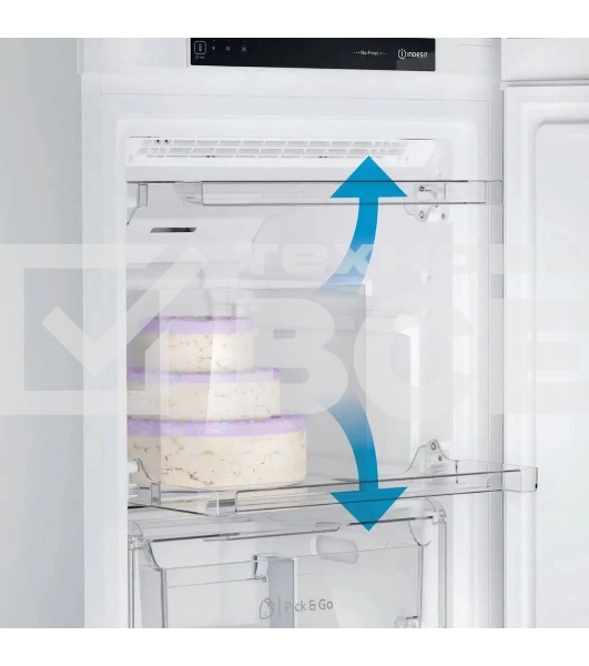 Морозильная камера Indesit DFZ 4150 белый, 204л, 6 ящиков