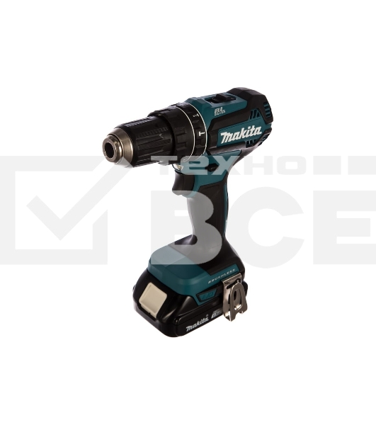 Аккумуляторная дрель-шуруповерт Makita DHP485SYE б\щет, 18В, 2х1.5 АчLi-ion, БЗП-13мм,0-500\1900об\м, 50\25Нм
