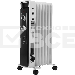 Радиатор масляный Royal Clima PARMA ROR-PR7-1500M 1500Вт белый/черный