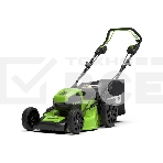 Газонокосилка аккумуляторная GreenWorks GD60LM51SPk4, 60V, 51 см, самоходная, бесщеточная, c 1хАКБ 4Ач и ЗУ (2514307UB), фото 1