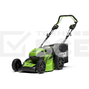 Газонокосилка аккумуляторная GreenWorks GD60LM51SPk4, 60V, 51 см, самоходная, бесщеточная, c 1хАКБ 4Ач и ЗУ (2514307UB)