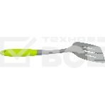 Лопатка MALLONY с отверстиями из нейлона с цветной ручкой из TPR, серия Novita, фото3