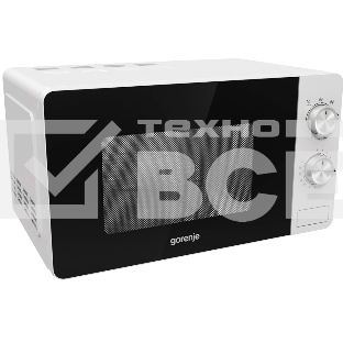 Микроволновая печь Gorenje MO20E2W белый, 20 л, 800 Вт, переключатели - поворотный механизм