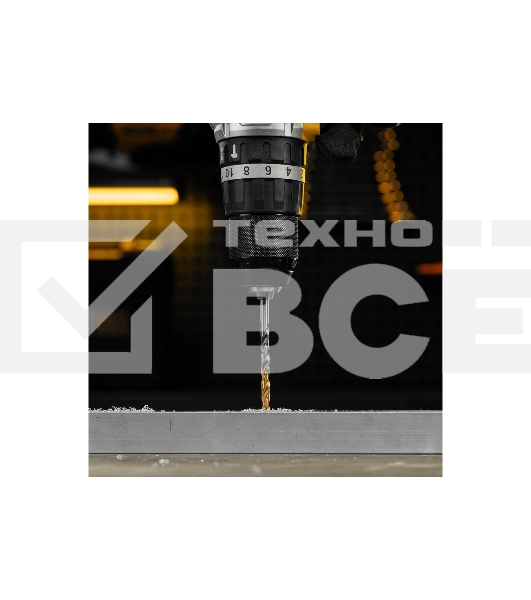 Сверло спиральное по металлу Denzel 5,5 x 93мм, Р6М5, Golden Tip