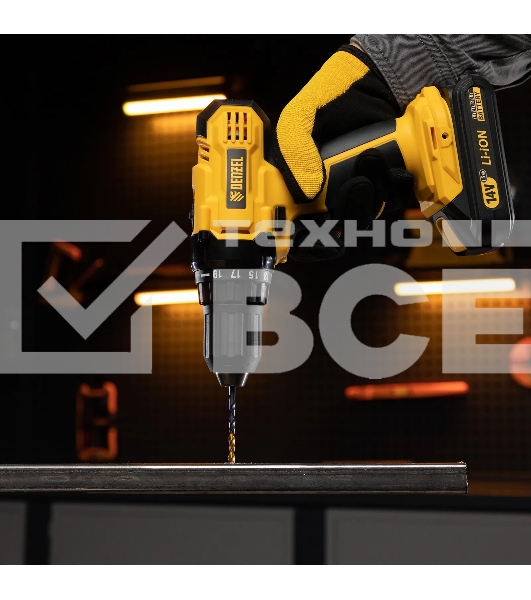 Набор сверл по металлу Denzel 1-10 мм, HSS-Tin, Golden Tip, 19 шт