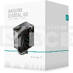 Кулер для процессора DEEPCOOL AK500S DIGITAL SE LGA20XX/1700/1200/115X/AM5/AM4 (12шт/кор, TDP 240W, PWM, Fan 120мм, 5 тепл. трубок, Copper Base, черный) RET (R-AK500S-BKADMN-GJD), фото2