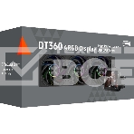 Система охлаждения PCCooler DT360 ARGb Display BK (300W, 360мм, LED temp., черный, ARGb/Fans: 3x120мм, 83.83CFM, 3000RPM/Pump height 62мм, 15dBA, 2600RPM, Rad thickness 27мм/S: 1851, 1700, 1200, 115X, AM5, AM4), фото2