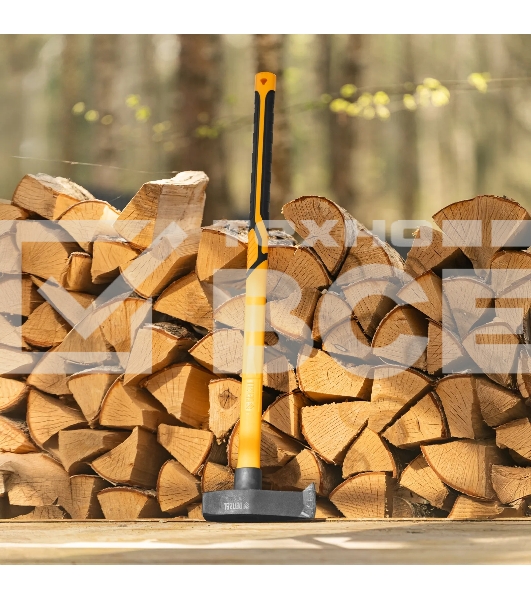 Колун-кувалда Denzel 3000 г, кованая, фибергласовая рукоятка c TPR покрытием, 880 мм