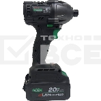 Винтоверт аккумуляторный ударный DWT ASCP-20 DN-4C2 BMC /20 В/350 Нм/до 2400 об.в мин/до 3000 уд.в мин/бесщеточный/LED - подсветка/2 АКБ х 4 Ач/ЗУ/кейс/черный (ASCP-20 DN-4C2 BMC), фото3