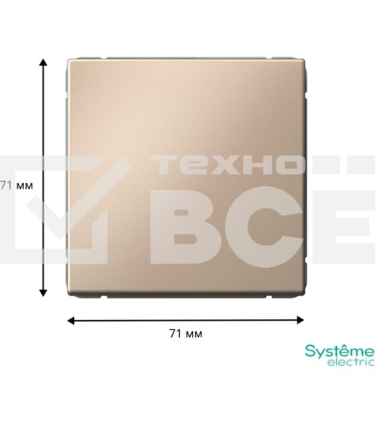 Выключатель 1-кл. ArtGallery (сх. 1) 10AX песочн. SE