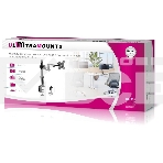 Кронштейн для мониторов Ultramounts UM736 черный 17'-32' макс. 8кг крепление к столешнице поворот и наклон, фото3