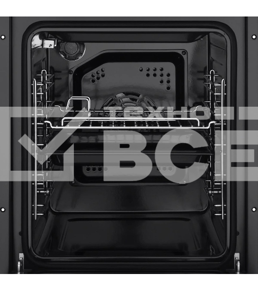 Шкаф духовой электрический Maunfeld EOEC516BG, встраиваемый, 51л, дверца с 2 стеклами, бежевый