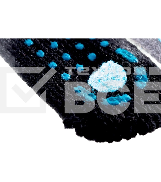 Перчатки трикотажные Сибртех, акрил, с ПВХ точкой, 7 класс