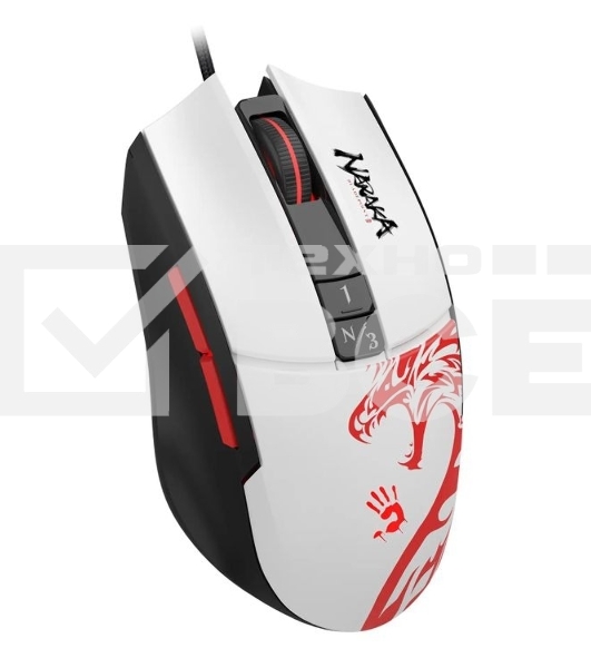 Мышь проводная A4Tech Bloody L65 Max белый, 12000 dpi, USB, кнопки - 7