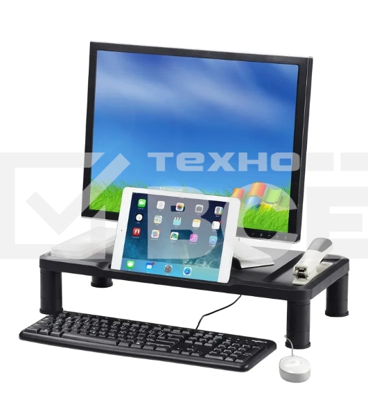 Подставка под монитор Бюрократ Support черный