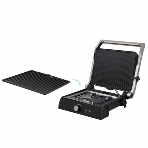Электрический пресс-гриль Endever Grillmaster 225, серебристый/черный, 2300 Вт, терморегулятор, размер пов-ти 28х17 см, фото3