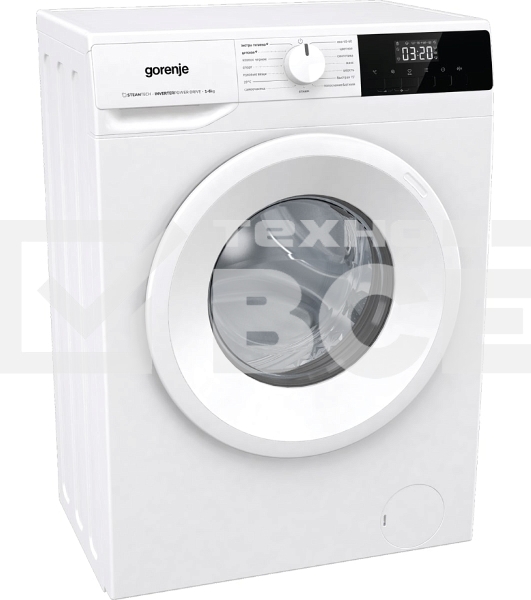 Стиральная машина Gorenje W1NHPI60SCS белый, загрузка фронтальная 6 кг, 1000 об/мин., класс: А