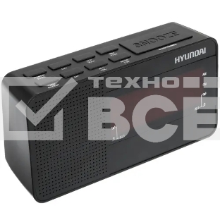 Радиобудильник Hyundai H-RCL200 черный LED проек.изоб. подсв:красная часы:цифровые AM/FM