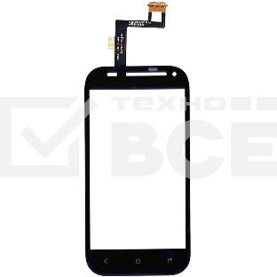 Сенсорное стекло (тачскрин) для HTC One SV LTE T528T, черное