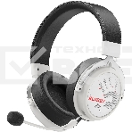 Наушники с микрофоном A4Tech Bloody MR590 Sports белый/черный 1.5м мониторные BT/Radio/3.5mm оголовье (MR590+ WIRED/SPORT WHITE), фото 1