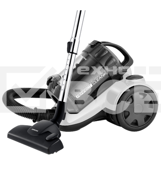 Пылесос Centek CT-2528 белый/черный, 350/2000 Вт, уборка сухая, пылесборник циклонный фильтр, 1.5 л