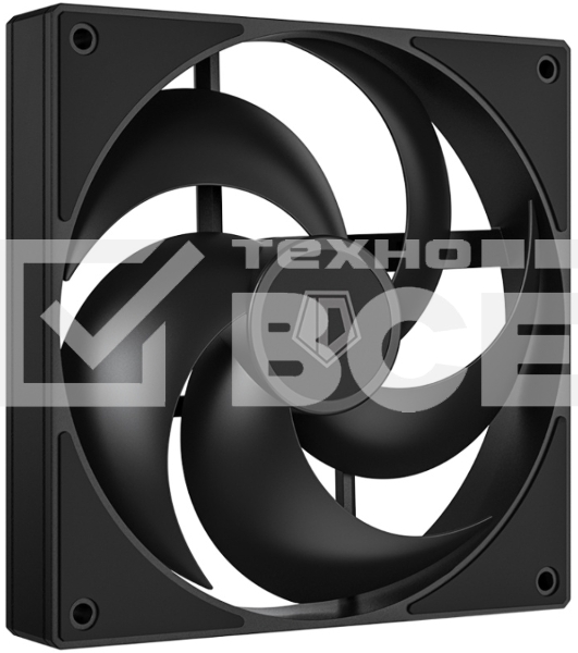 Вентилятор для корпуса ID-Cooling AS-140-K черный, 140 мм, 1800 об/мин, 24.9 дБ, 4 pin